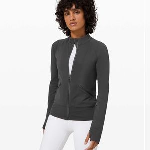 Lululemon Open Stride Run Bomber Graphite Gray